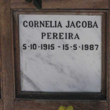 PEREIRA Cornelia Jacoba 1915-1987