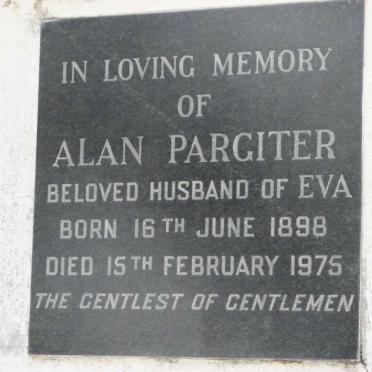 PARGITER Alan 1898-1975