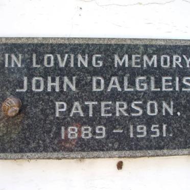 PATERSON John Dalgleish 1889-1951