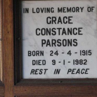 PARSONS Grace Constance 1915-1982