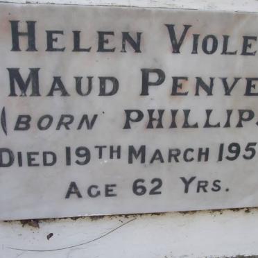 PENVER Helen Violet Maud nee PHILLIPS -1954