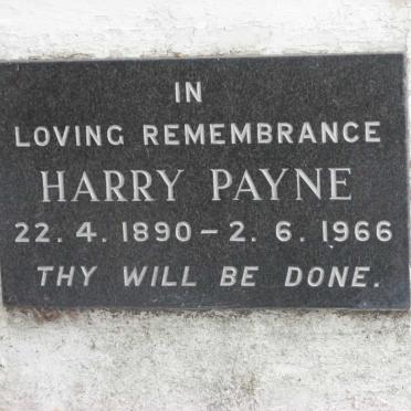 PAYNE Harry 1890-1966