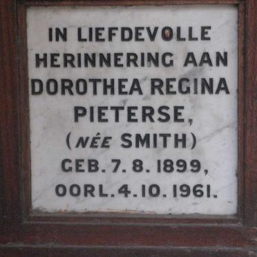 PIETERSE Dorothea Regina nee SMITH 1899-1961