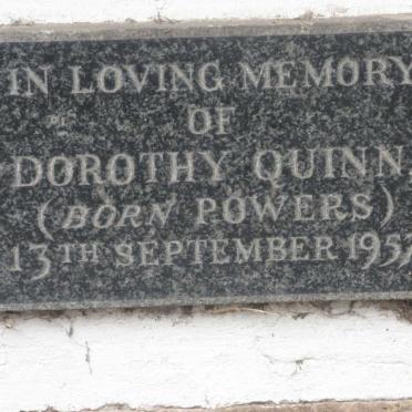 QUINN Dorothy nee POWERS -1957