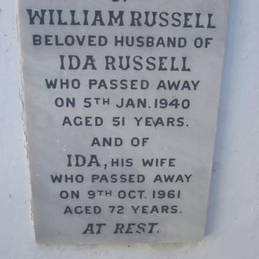 RUSSELL William -1940 &amp; Ida -1961