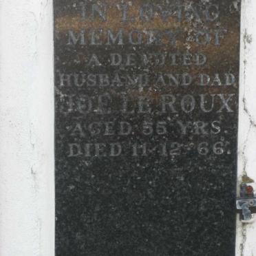 ROUX Joe, le -1966