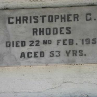 RHODES Christopher C. -1951