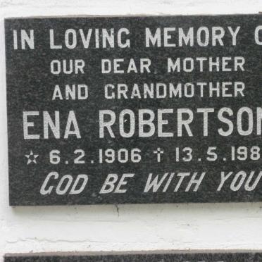 ROBERTSON Ena 1906-1982