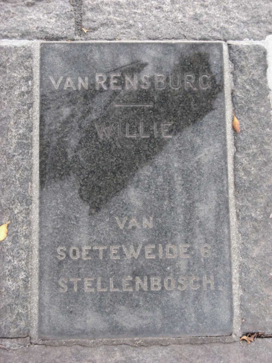 RENSBURG Willie, van