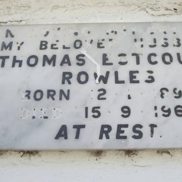 ROWLES Thomas Estcourt 1894-1962
