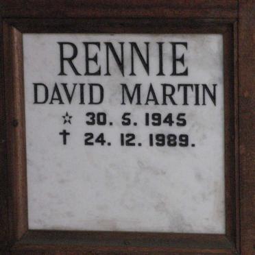 RENNIE David Martin 1945-1989