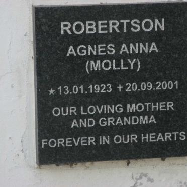 ROBERTSON Agnes Anna 1923-2001