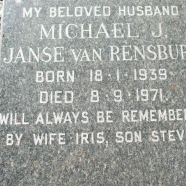 RENSBURG Michael J., Janse van 1939-1971