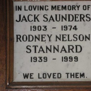 SAUNDERS Jack 1903-1974 :: STANNARD Rodney Nelson 1939-1999