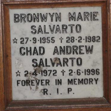 SALVARTO Bronwyn Marie 1955-1982 :: SALVARTO Chad Andrew 1972-1996