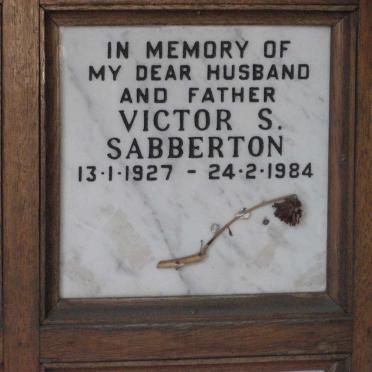 SABBERTON Victor S. 1927-1984