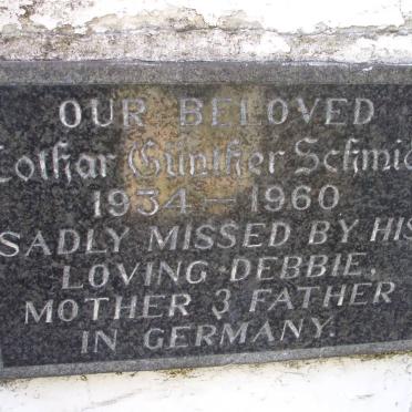 SCHMIDT Lothar Gunther 1934-1960