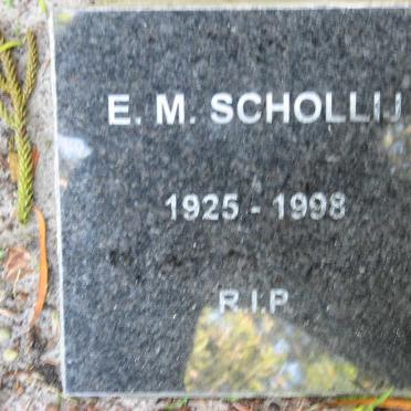 SCHOLLIJ E.M. 1925-1998