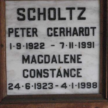 SCHOLTZ Peter Gerhardt 1922-1991 &amp; Magdalene Constance 1923-1998