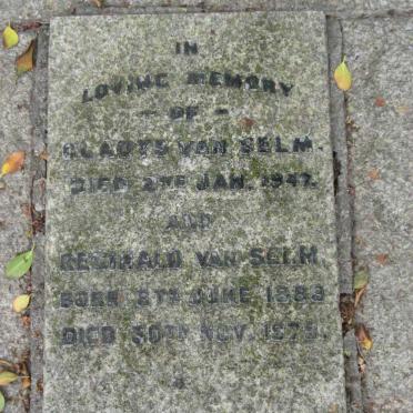 SELM Gladys, van -1947 :: VAN SELM Reginald 1883-1979