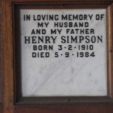 SIMPSON Henry 1910-1984