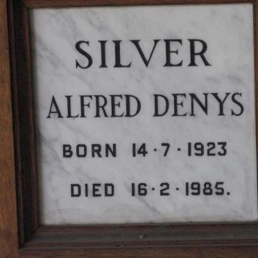 SILVER Alfred Denys 1923-1985