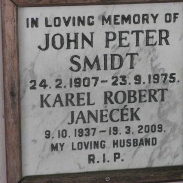 SMIDT John Peter 1907-1975 :: JANECEK Karel Robert 1937-2009