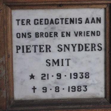 SMIT Pieter Snyders 1938-1983