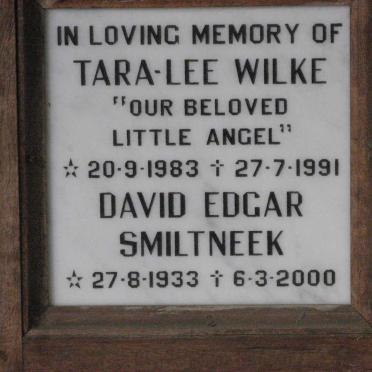 SMILTNEEK David Edgar 1933-2000 :: WILKE Tara-Lee 1983-1991
