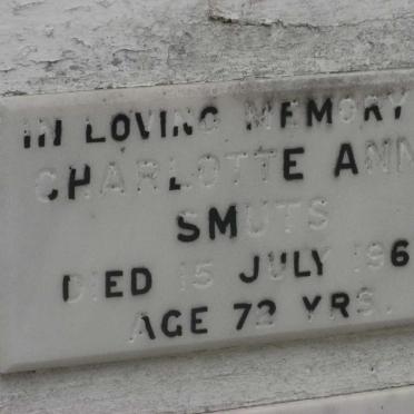 SMUTS Charlotte Anna -1960