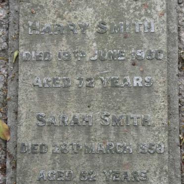 SMITH Harry -1950 &amp; Sarah -1958