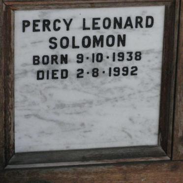 SOLOMON Percy Leonard 1938-1992