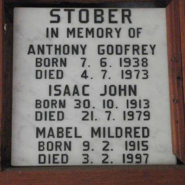 STOBER Isaac John 1913-1979 &amp; Mabel Mildred 1915-1997 :: STABER Anthony Godfrey 1938-1973