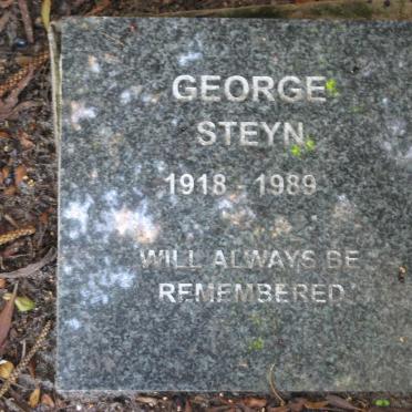 STEYN George 1918-1989
