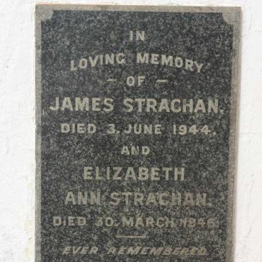 STRACHAN James -1944 &amp; Elizabeth Ann -1946