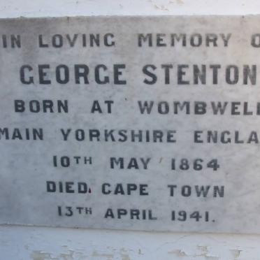 STENTON George 1864-1941