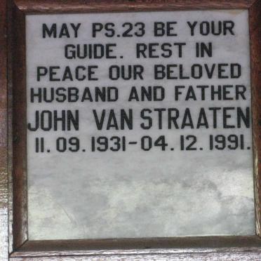 STRAATEN John, van 1931-1991