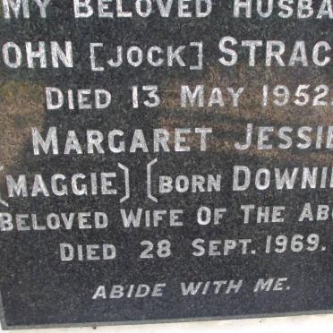 STRACHAN John -1952 &amp; Margaret Jessie DOWNING -1969