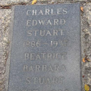 STUART Charles Edward 1886-1957 &amp; Beatrice Barbara 1897-1990