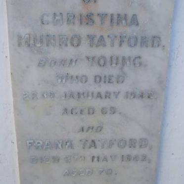 TATFORD Frank -1942 &amp; Christina Munro YOUNG -1942