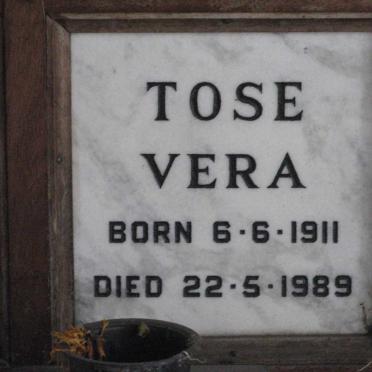 TOSE Vera 1911-1989