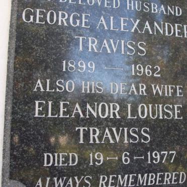 TRAVISS George Alexander 1899-1962 &amp; Eleanor Louise -1977
