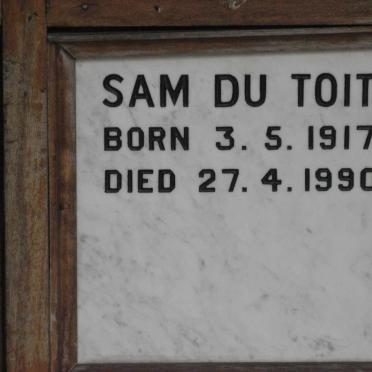 TOIT Sam, du 1917-1990