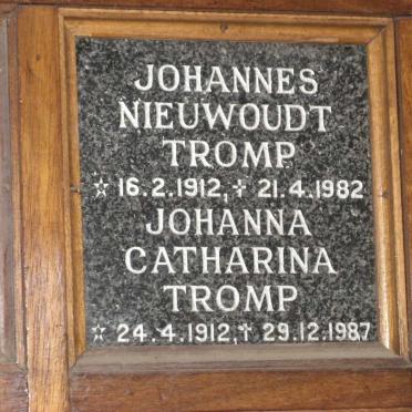 TROMP Johannes Nieuwoudt 1912-1982 &amp; Johanna Catharina 1912-1987