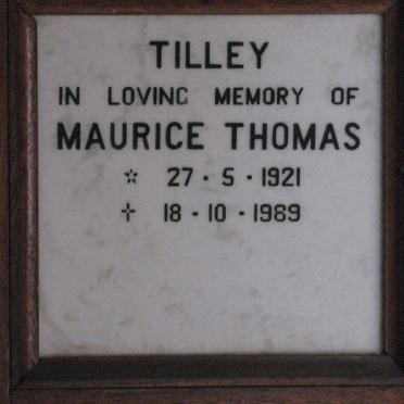 TILLEY Maurice Thomas 1921-1989