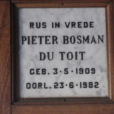 TOIT Pieter Bosman, du 1909-1982
