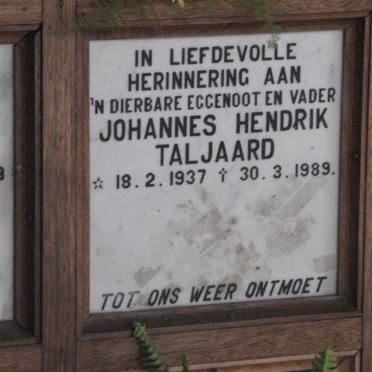 TALJAARD Johannes Hendrik 1937-1989
