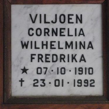 VILJOEN Cornelia Wilhelmina Fredrika 1910-1992