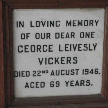 VICKERS George Leivesly -1946