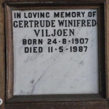 VILJOEN Gertrude Winifred 1907-1987